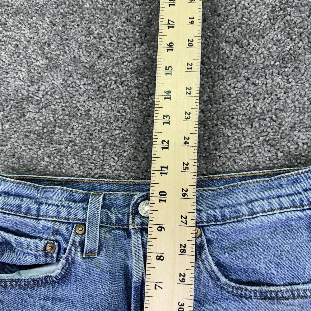 Levis Shorts Womens 27 Blue 501 High Rise Denim Cutoff Frayed Casual Summer